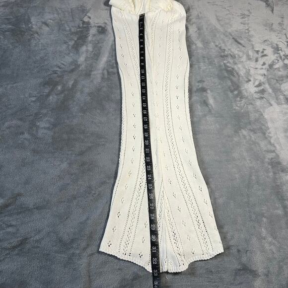 Nasty Gal High Rise Crochet Pointelle Knit Flare Pants Size M NEW Festival Boho - Picture 14 of 14